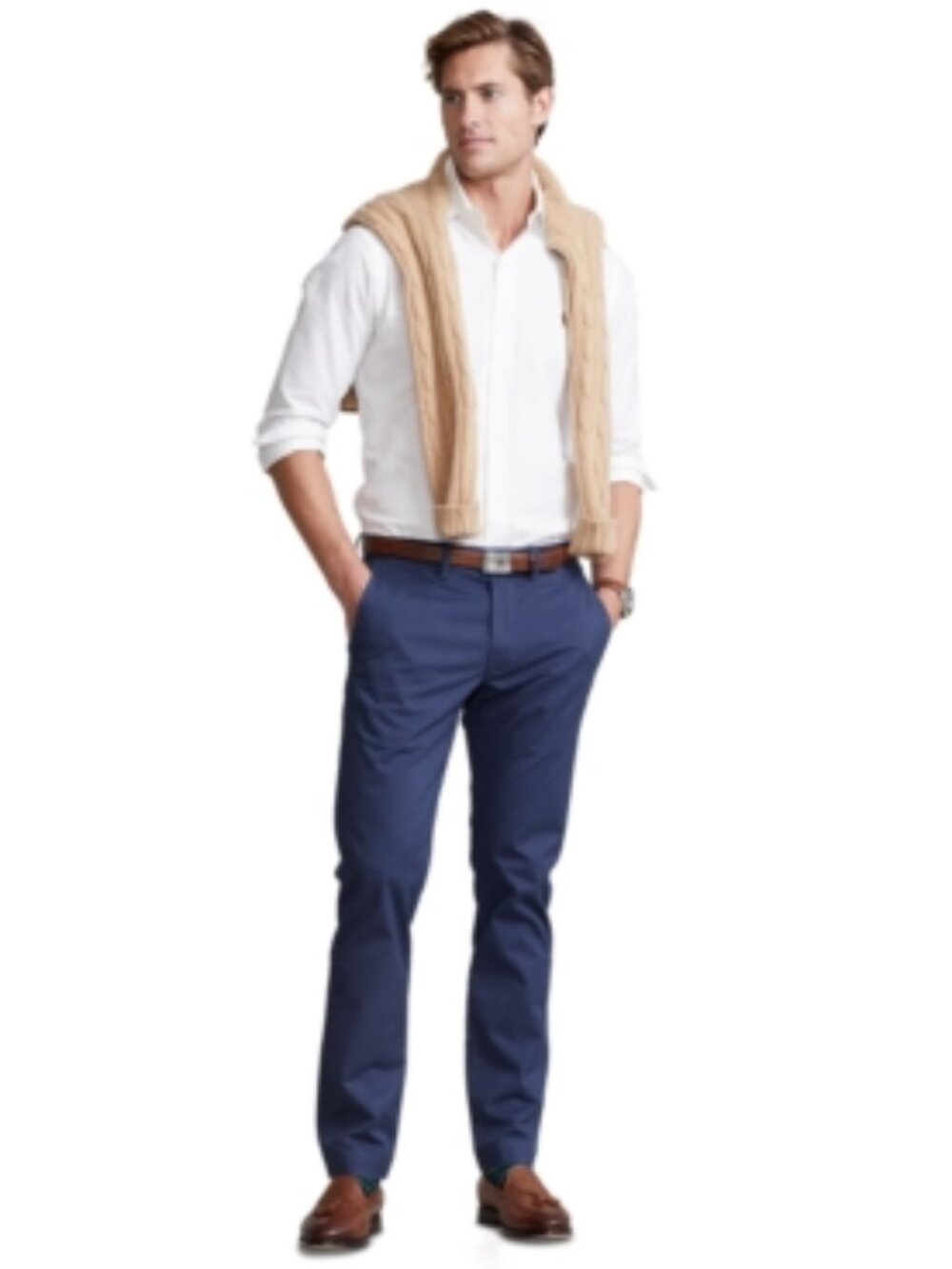 Polo Ralph Lauren Men's Slim-Fit Stretch Chino Pants - Light Navy